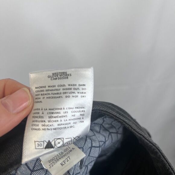 Jag Jeans Light Black Floral Embroidered Boho Skinny Jeans Size 6/28 - Picture 9 of 10